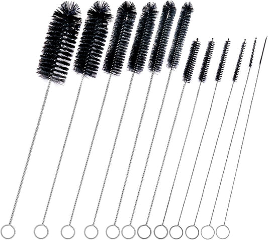 Straw Cleaner Brush Set,12 Pieces Extra Long Pipe Water Bottle Brushes for Cleaning Reusable