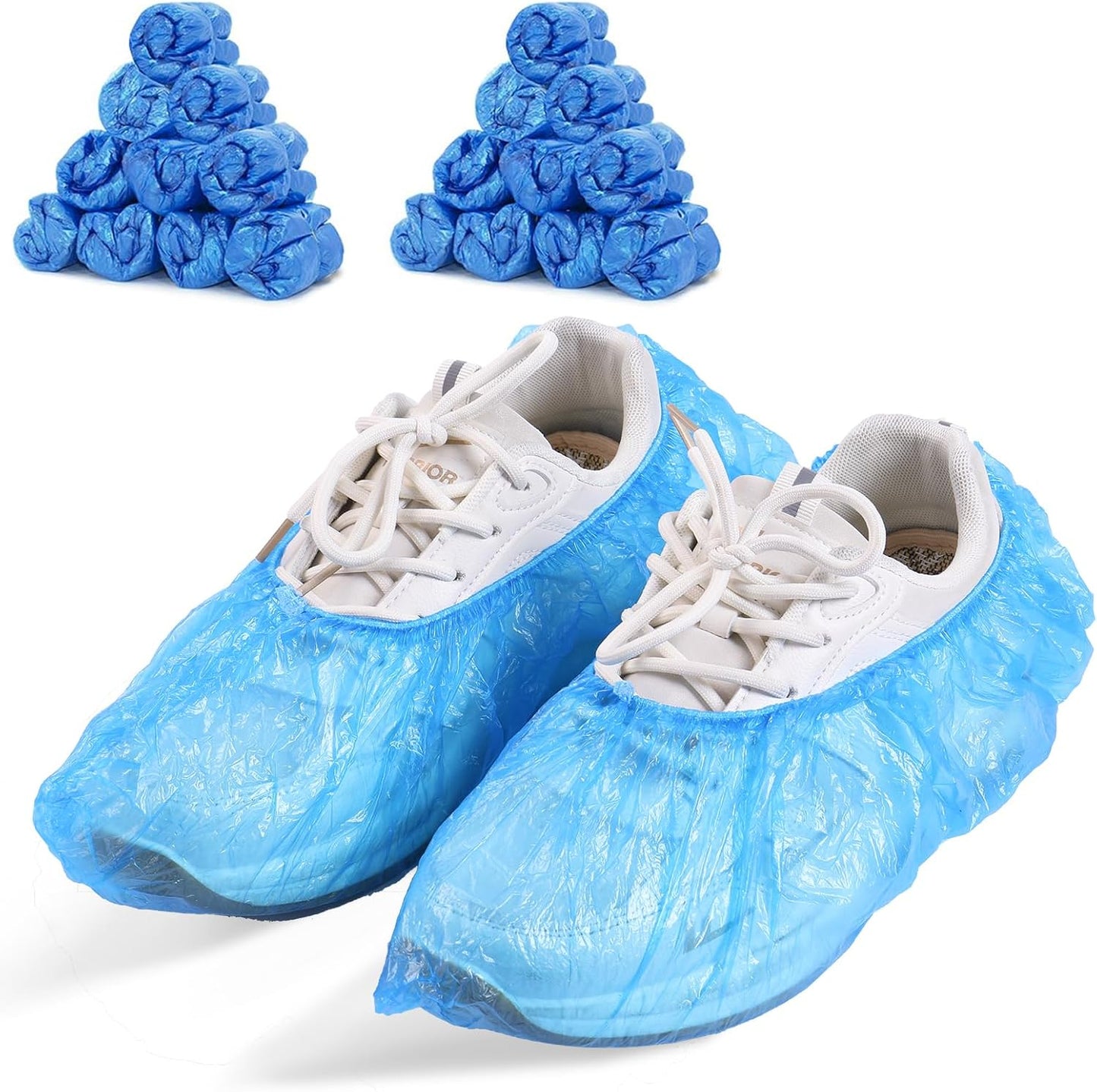 200 Pcs Shoe Covers Disposable Non Slip, Waterproof Shoe Covers Disposable for Indoors, 15-20''