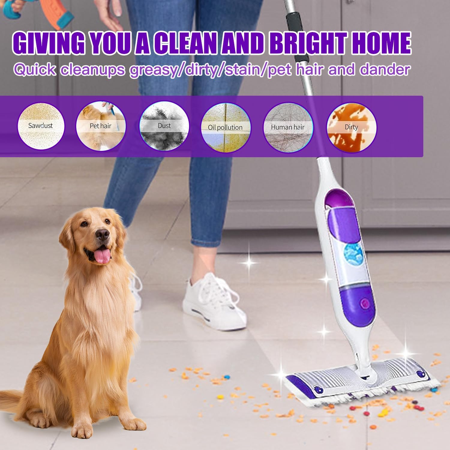 30 Count Power Mop Pads Refills for Swiffer PowerMop Multi-Surface Mopping Pad Disposable