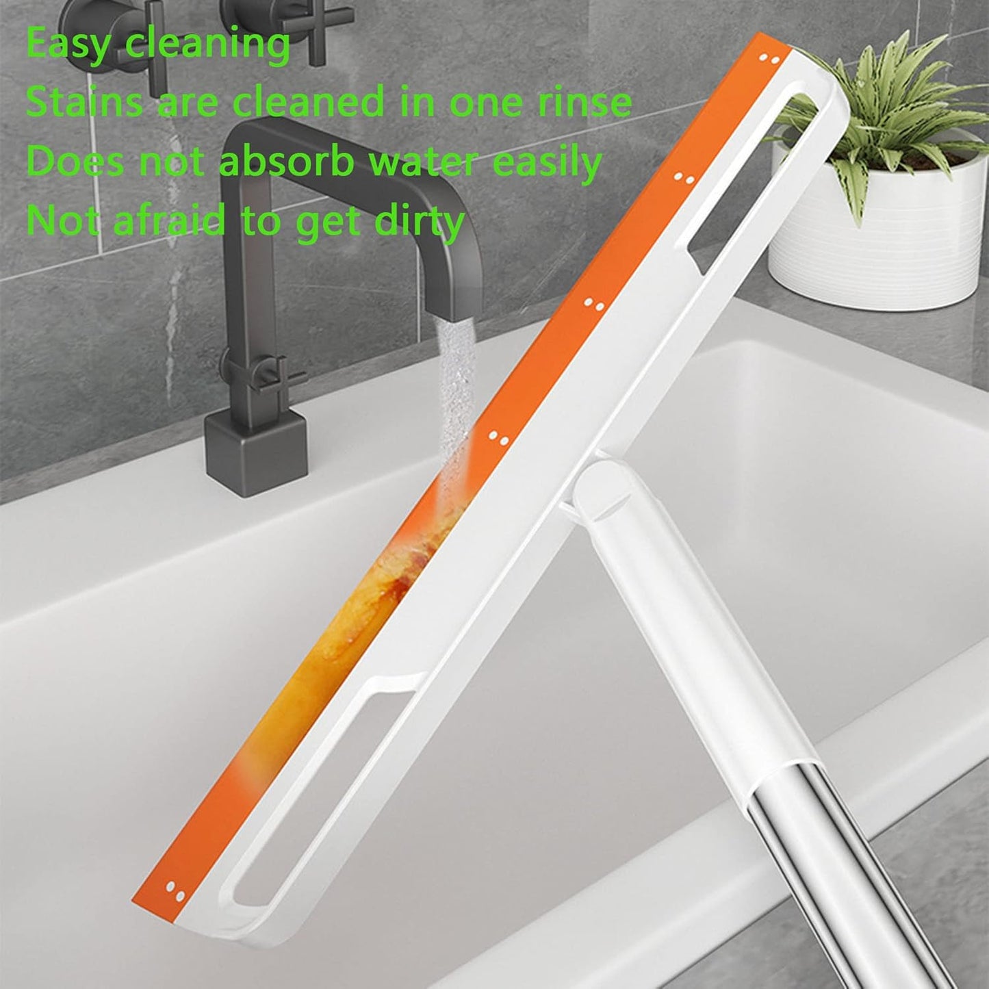 Multifunction Magic Broom, Silicone Floor Squeegee, Air Broom, Rubber Squeegee with 56" Long