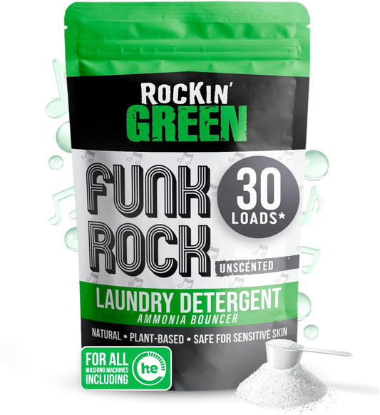Rockin' Green Laundry Detergent, Plant based, All Natural Laundry Detergent Powder, Vegan and