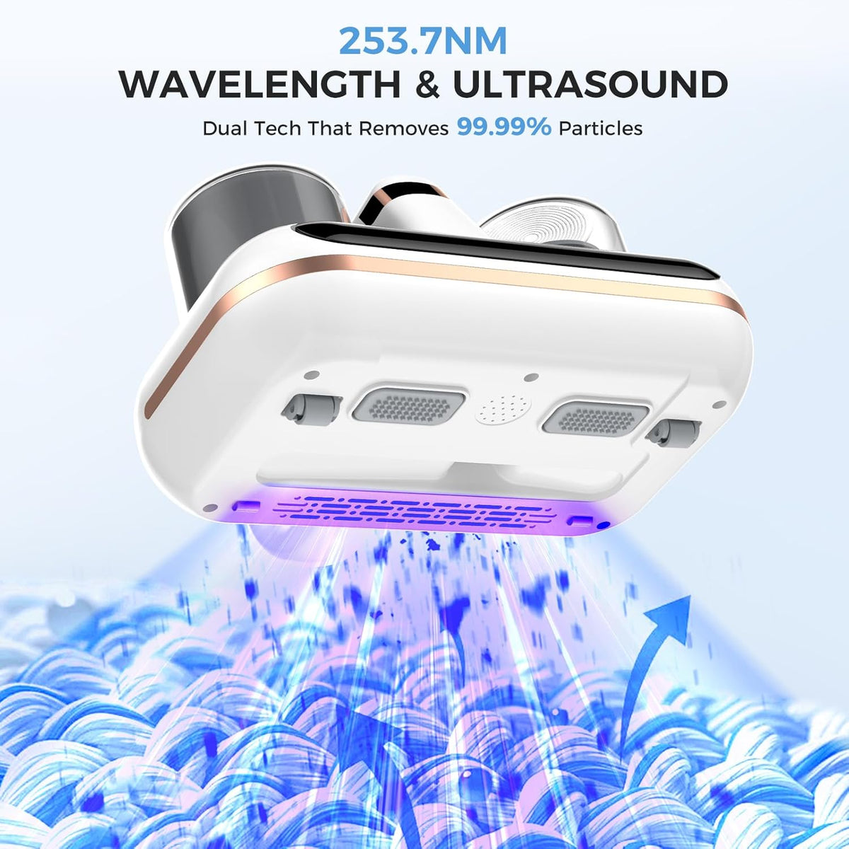 Mattress Vacuum Cleaner - 5-in-1 Cordless Bed Vacuum Cleaner, Powered by UV-C Light & Ultrasonic