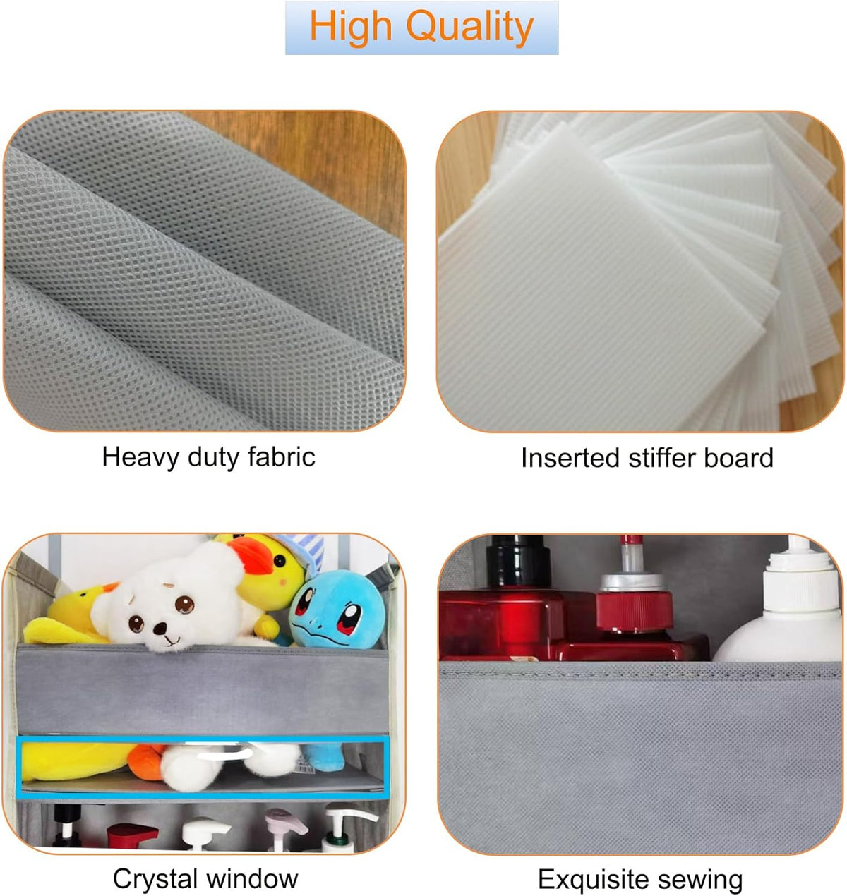 Extra Large Over The Door Organizer Storage 6-Shelves and 12 Side Pockets, Heavy Duty Hanging Door