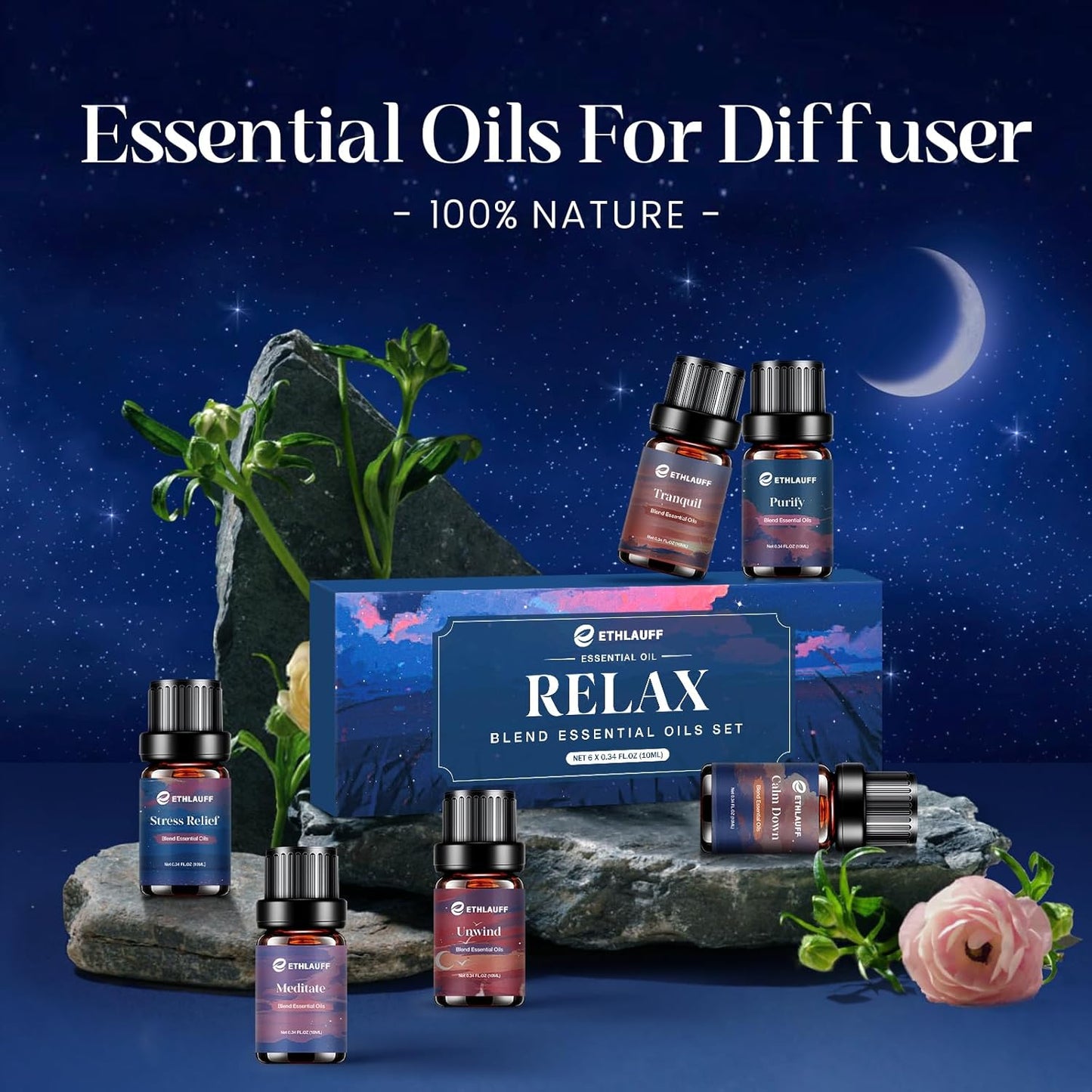Relax Diffuser Oil, Eessential Diffuser Oil for Home, Humidifiers, Candle Making, Aromatherapy