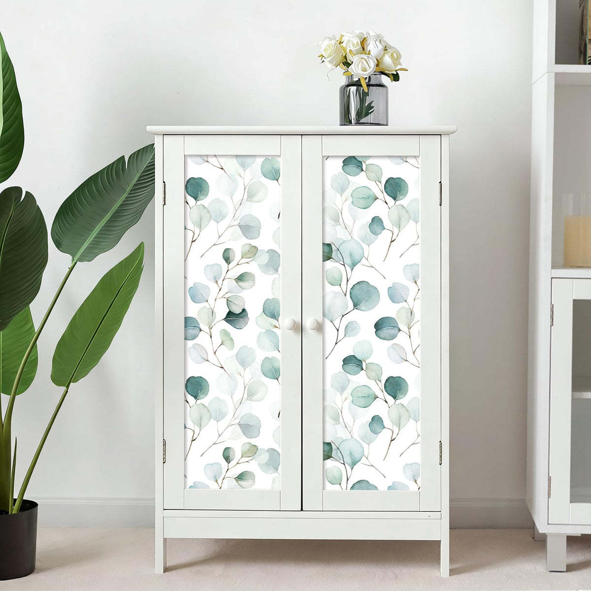 HAOKHOME Adhesive Shelf Liner Dresser Leaf Contact Paper for countertops