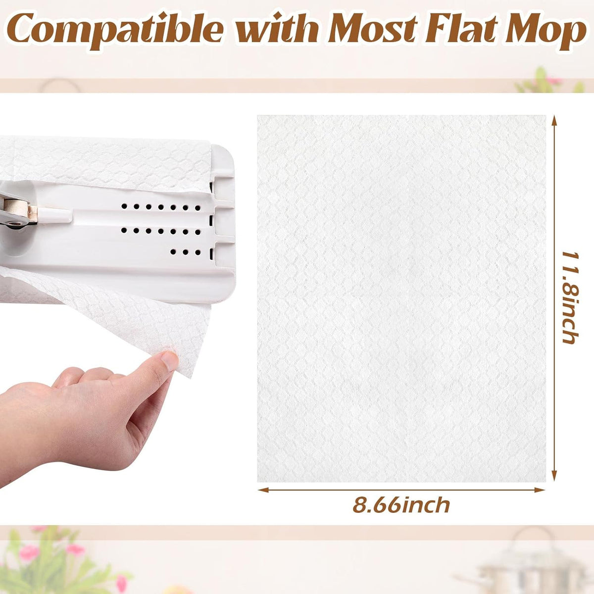 Hoolerry 300 Count Dry Sweeping Cloths Dry Mop Refills Sweeper Dusting Cloths Disposable Duster