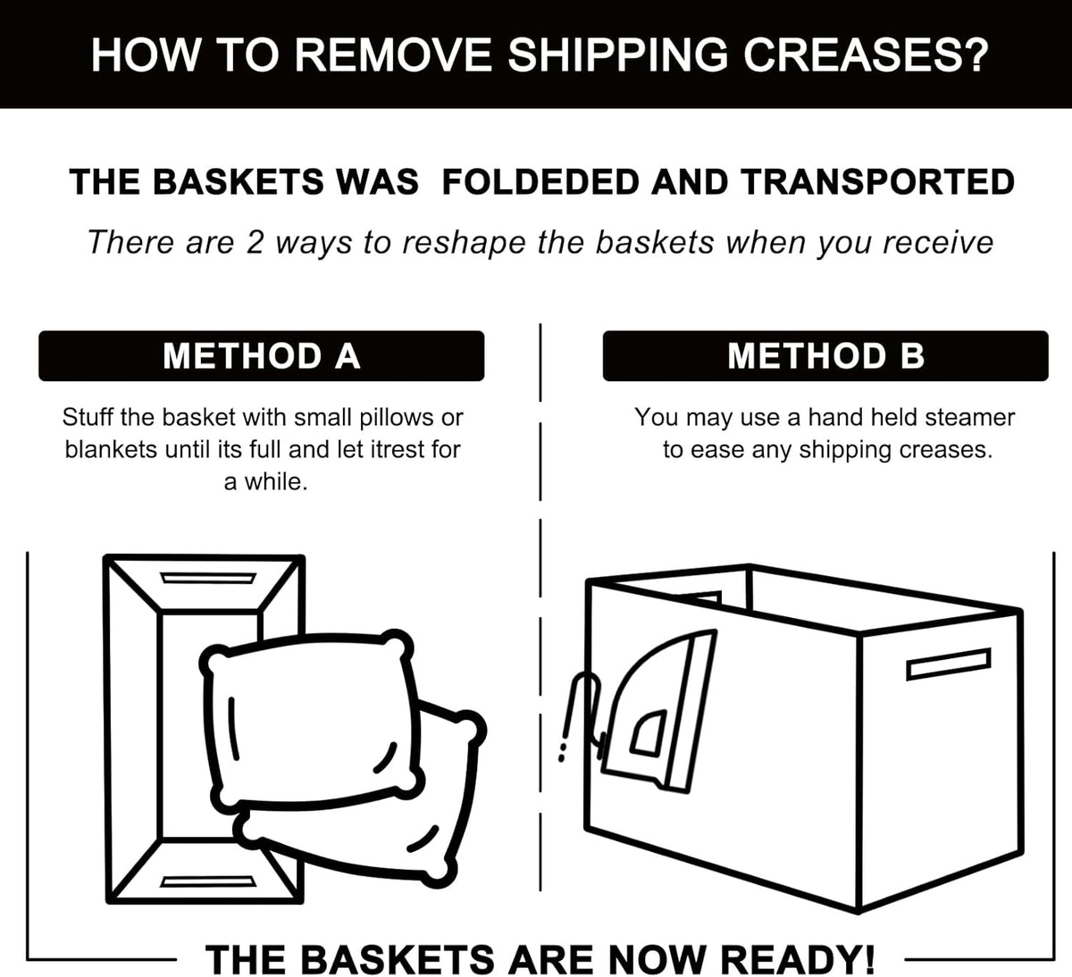 OIAHOMY 3 Pack Storage Basket for Organizing, 13''X9.85''X8.7'' Storage Bins,Woven Basket Basket