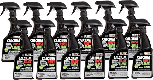 Flitz Calcium, Rust, & Lime Remover - 16oz Bottle of USA-Made Limescale Remover for Toilets