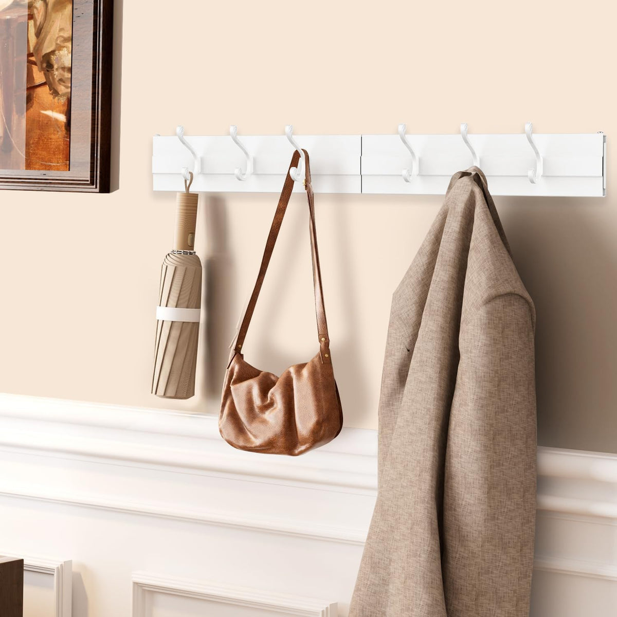 Laundry Drying Rack, Collapsible Wall Mounted Clothes Drying Rack - Foldable,Space Saving, 13.2