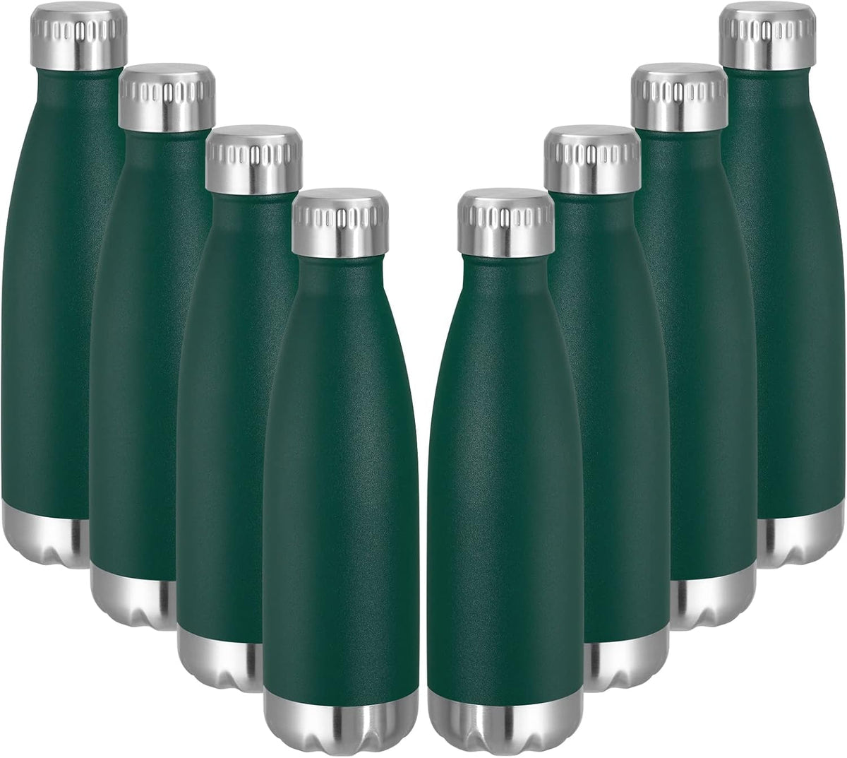 VEGOND 17oz Stainless Steel Water Bottles Bulk, Reusable Metal Sports Water Bottle Keeps Drink Hot