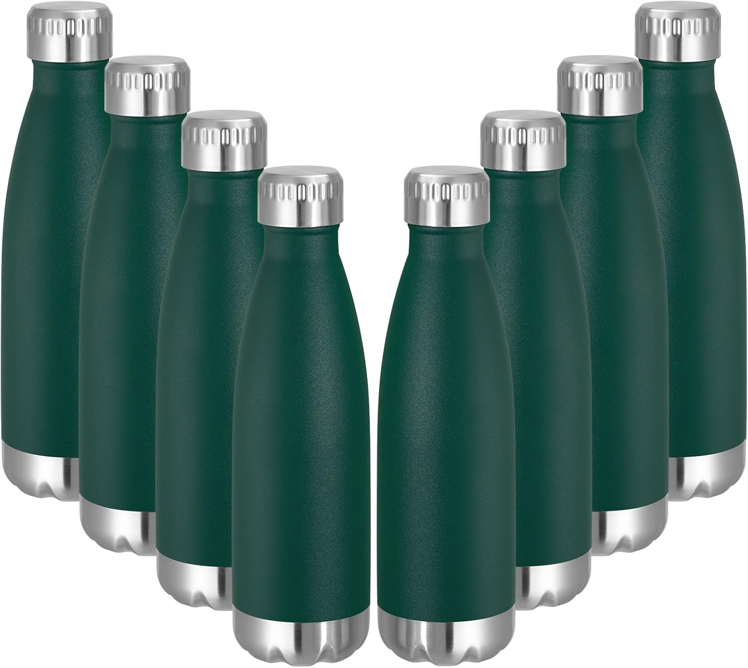 VEGOND 17oz Stainless Steel Water Bottles Bulk, Reusable Metal Sports Water Bottle Keeps Drink Hot