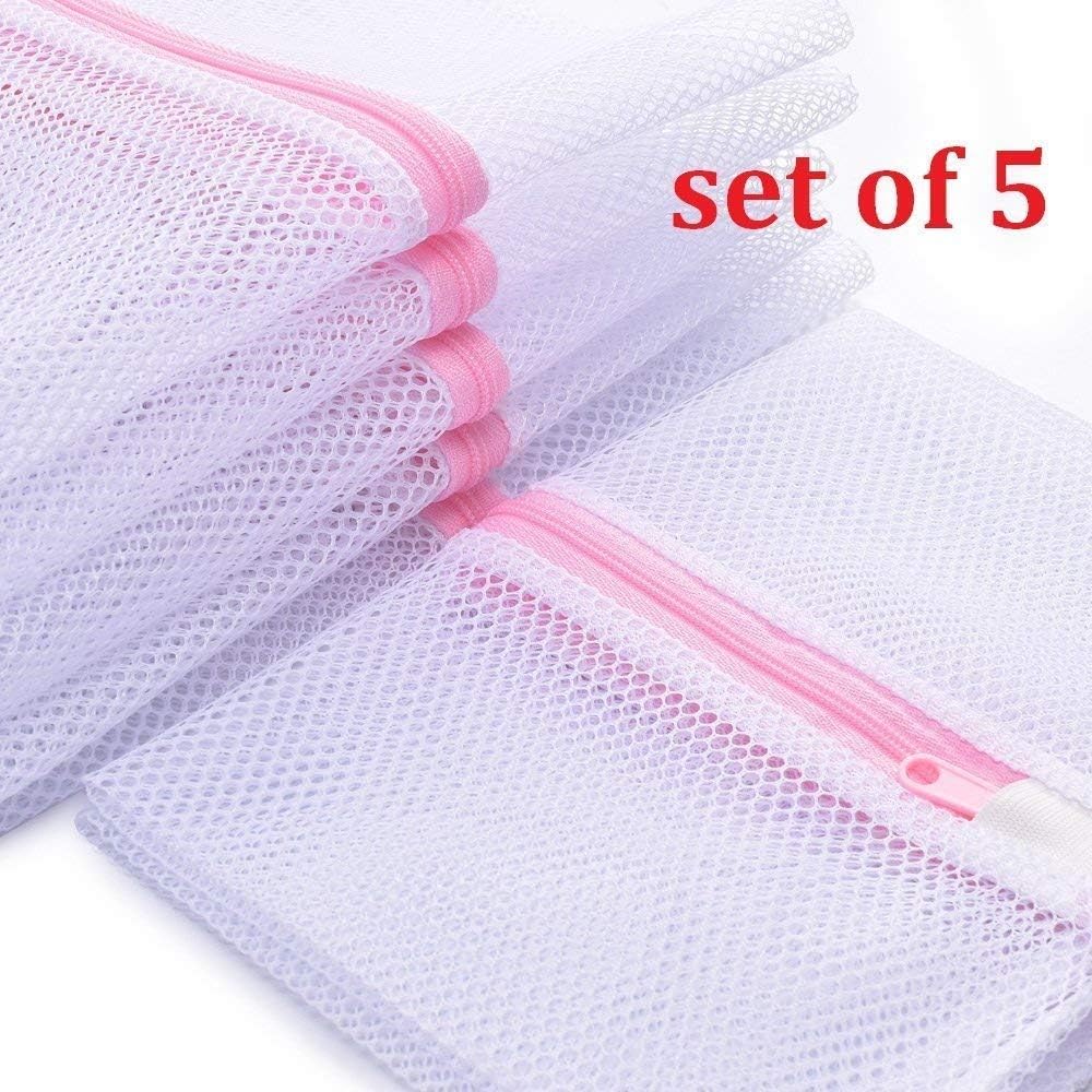Mesh Laundry Bag, Kasiria 5 Pcs Washing Bags- for Laundry,Blouse, Hosiery, Stocking, Underwear, Bra