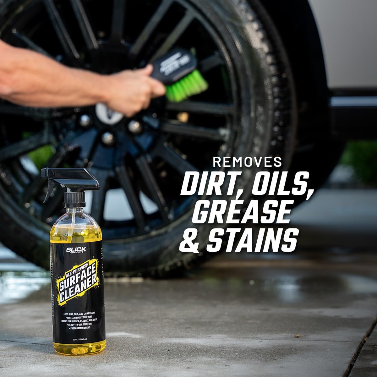 Slick Products All-Purpose Surface Cleaner – Multi-Surface Car Interior & Exterior Cleaner for