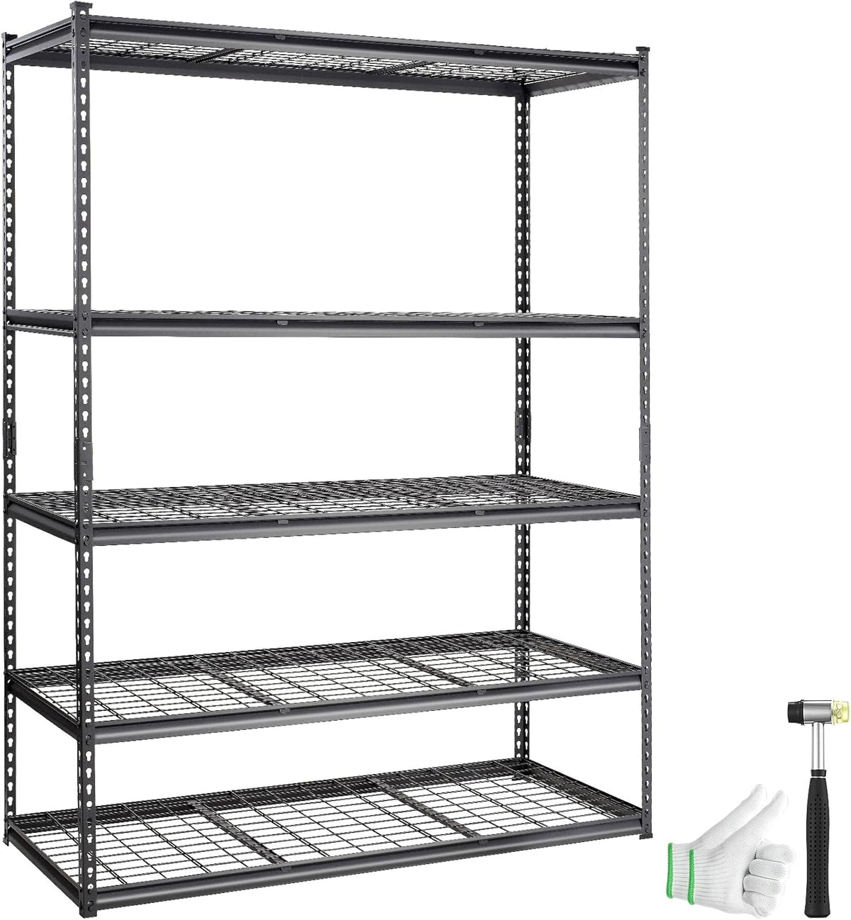 VEVOR Storage Shelving Unit, 5-Tier Adjustable, 2000 lbs Capacity, Heavy Duty Garage Shelves Metal