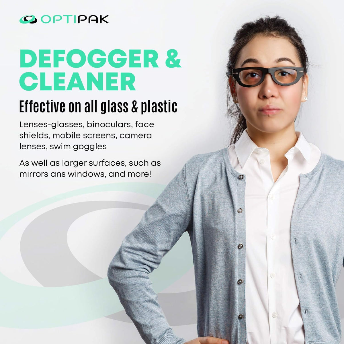 Anti Fog Wipes for Glasses, Binoculars, Face Shields, Ski Masks or Swim Goggles | Pre-Moistened