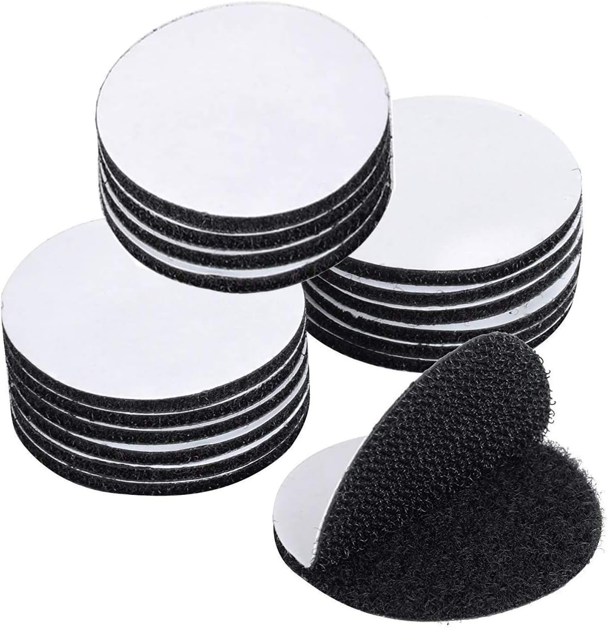 BRAVESHINE Adhesive Tape - 16PCS Hook and Loop Fasteners - Double Sided Sticky-Back - Heavy-Weight