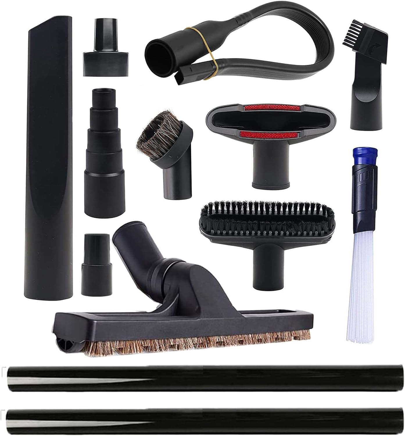 13 Pcs Universal Vacuum Attachments for Shop Vac Accessories - 2 1/2" to 1 1/4" and 1 7/8" to 1"