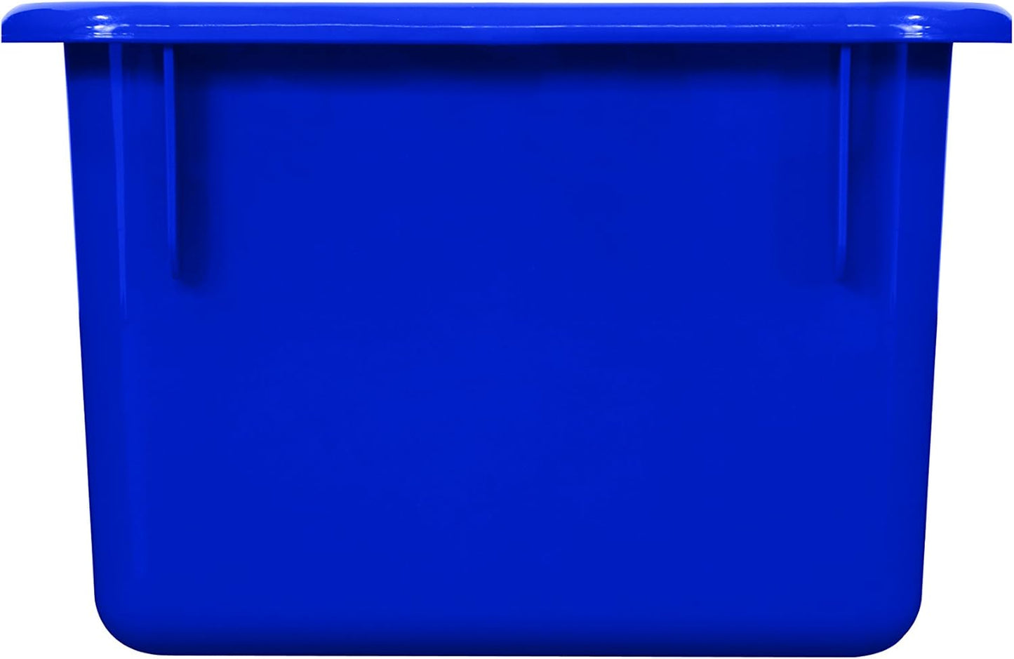 Wood Designs Cubby Storage Bin, Heavy Duty Plastic Containers for Kids Blue Cubby Tray Set of 25