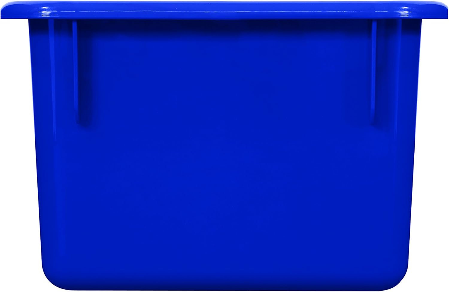 Wood Designs Cubby Storage Bin, Heavy Duty Plastic Containers for Kids Blue Cubby Tray Set of 25