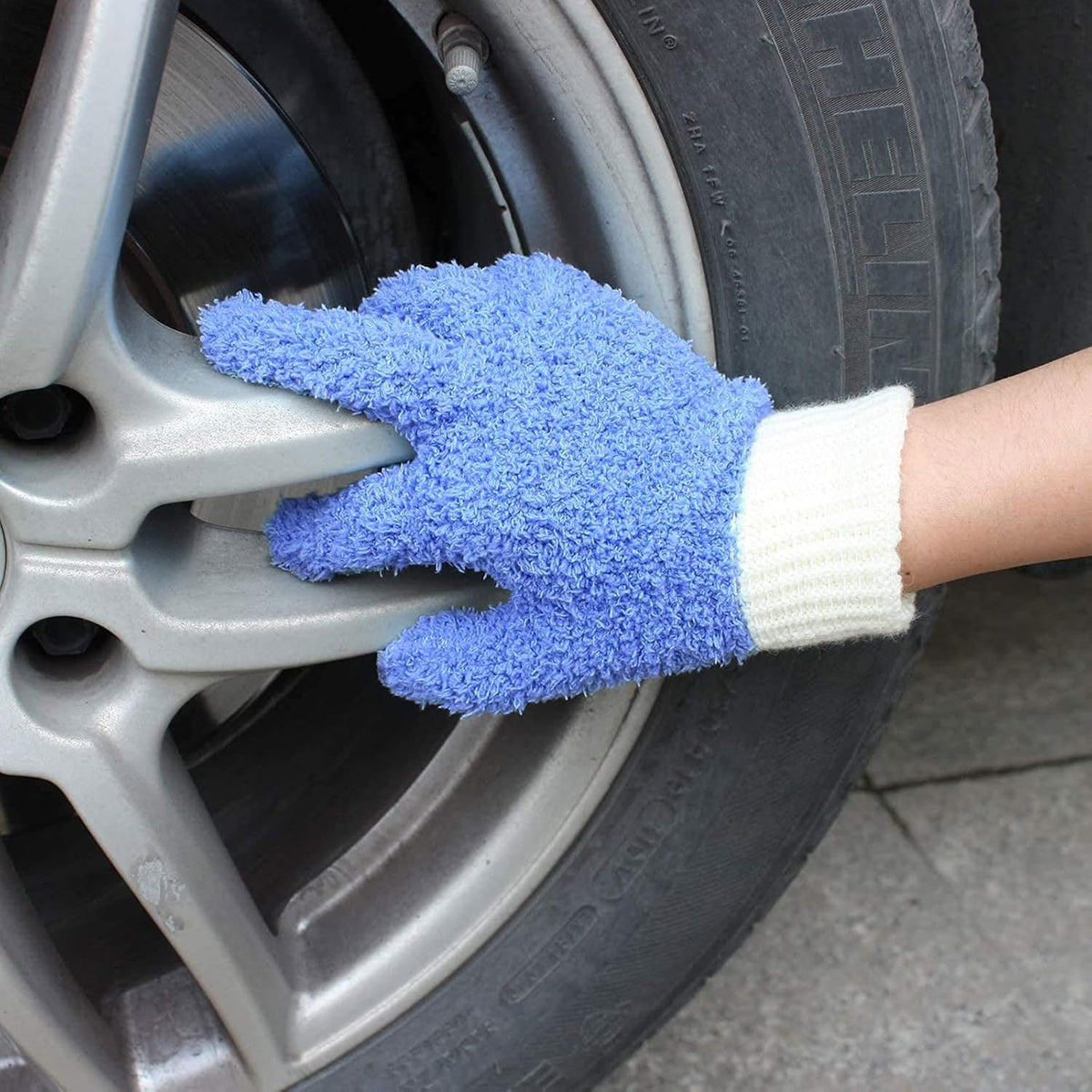 MIG4U Microfiber Dusting Gloves House Cleaning Glove for Blinds, Windows, Shutters, Furniture, and