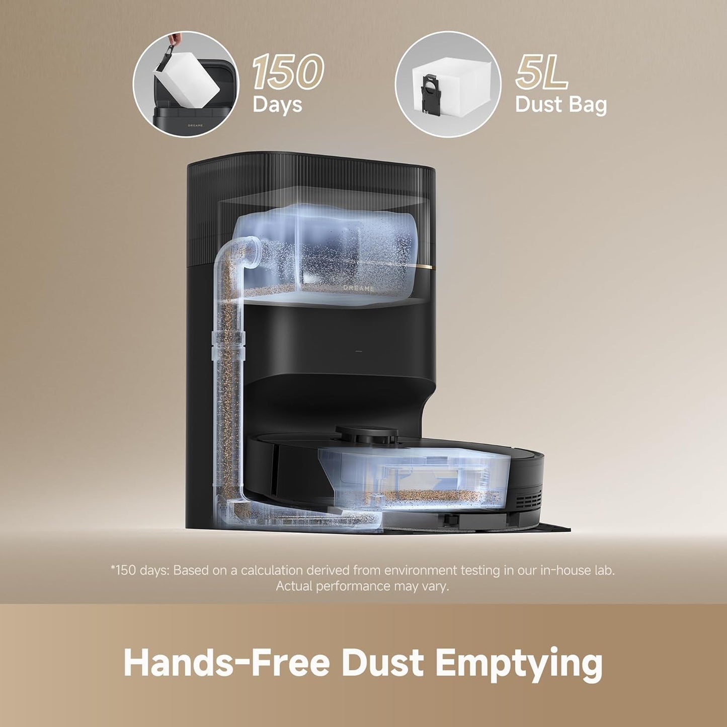 DREAME D20 Pro Plus Robot Vacuum, 13,000Pa Suction, DuoBrush for Pet Hair, Corner Cleaning, Self