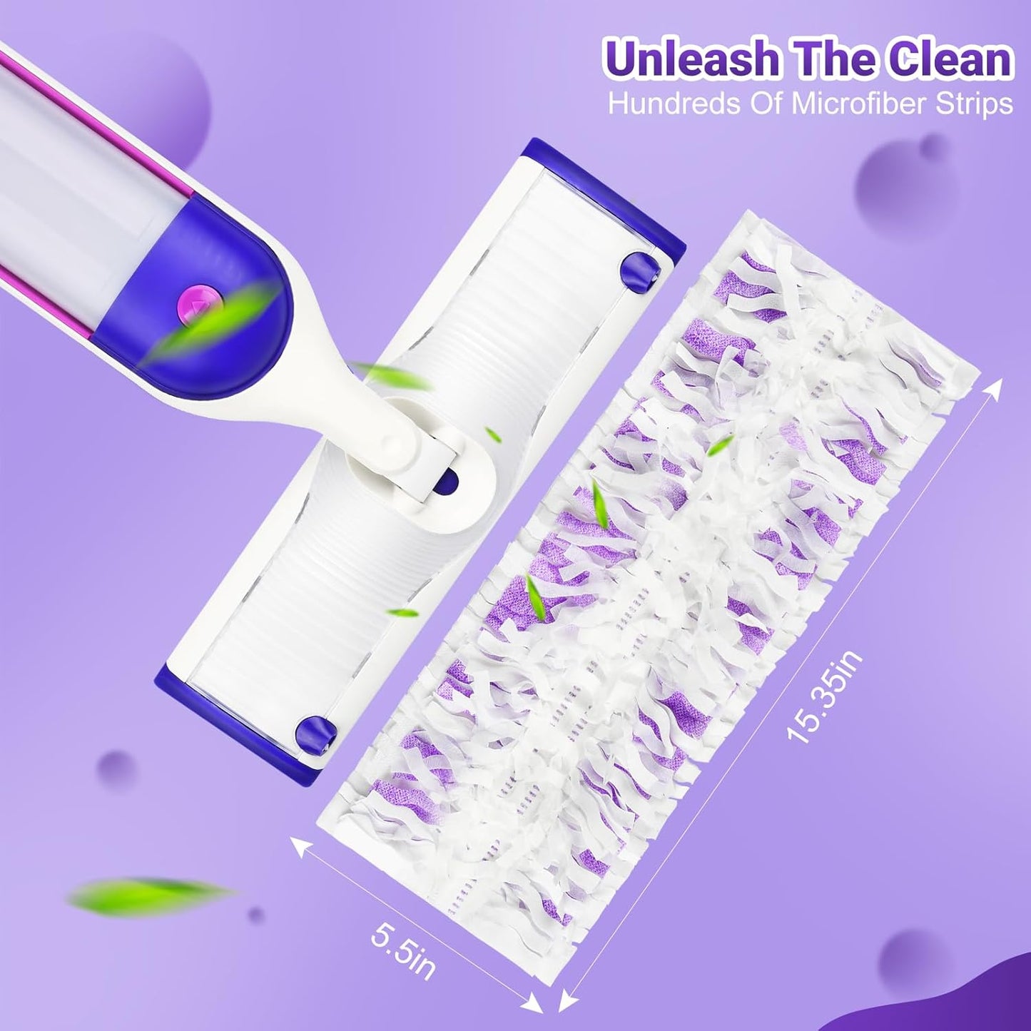 54 Count Disposable mop Pads Refills Compatible with Swiffer PowerMop Multi-Surface Mop and