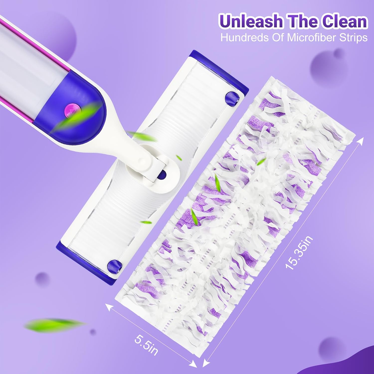 54 Count Disposable mop Pads Refills Compatible with Swiffer PowerMop Multi-Surface Mop and