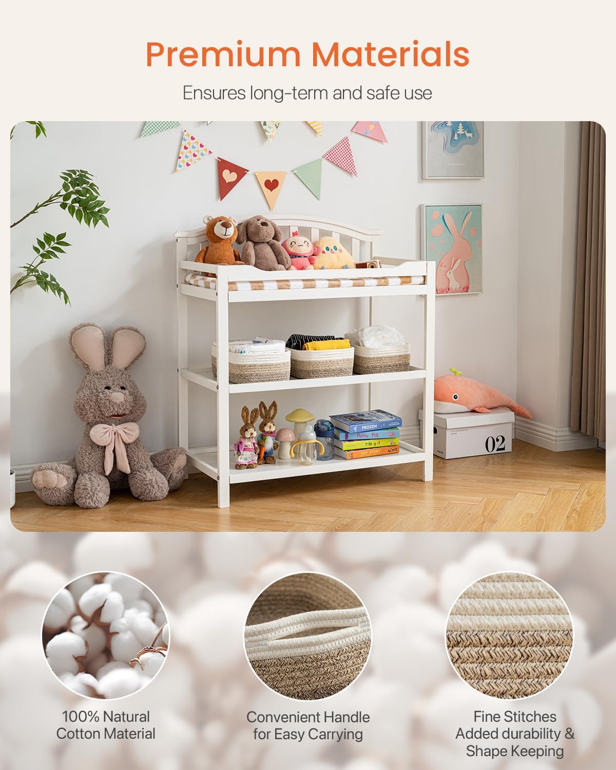 Small Woven Basket, 12 x 8 x 4.5 Inches, Storage Basket for Organizing, Cute Small Rope Shelf