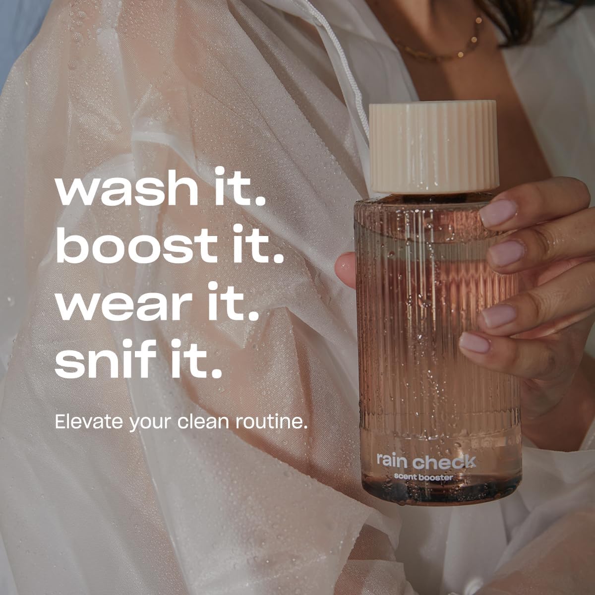 Snif Rain Check Scent Booster, Clean and Crisp Scent, 25 Loads, Non-Irritating to Skin, Clean