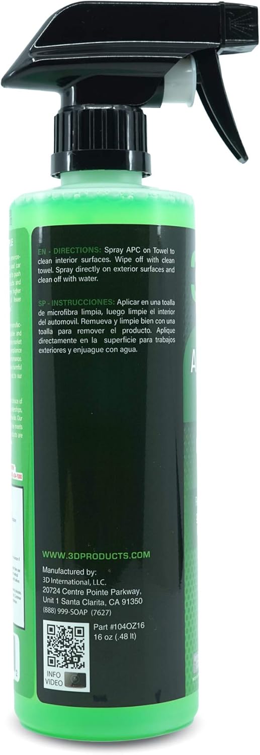 3D All Purpose Cleaner – High-Performance Interior & Exterior Car Cleaner for Vinyl, Leather