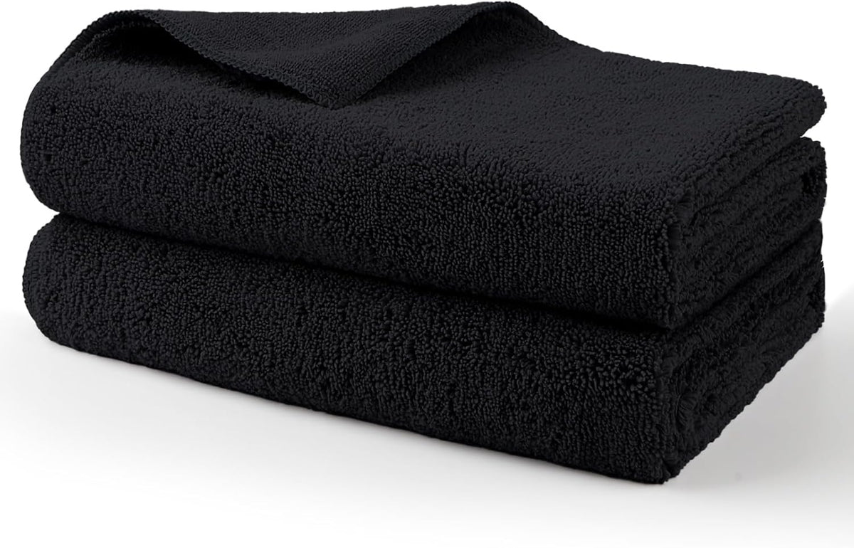 HOMEXCEL Professional Large Microfiber Car Drying Towels 2 Pack, Lint Free, Scratch Free, Highly