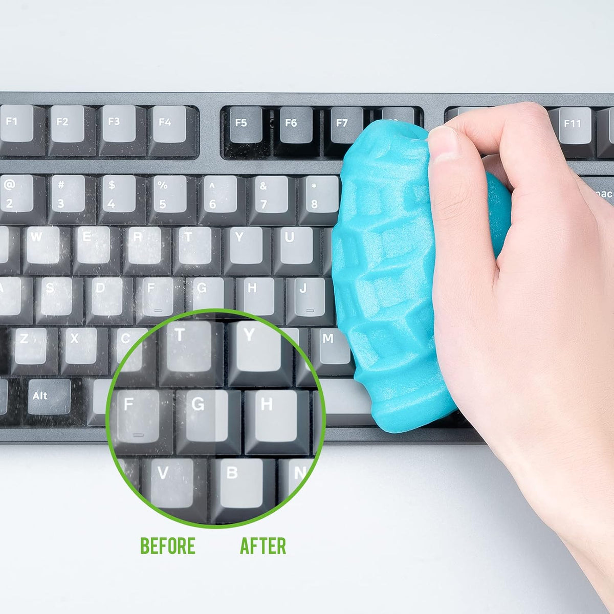 CLICK CLEAN Keyboard Cleaning Gel, 7oz Universal Cleaning Gel for Keyboards Electronics Dust
