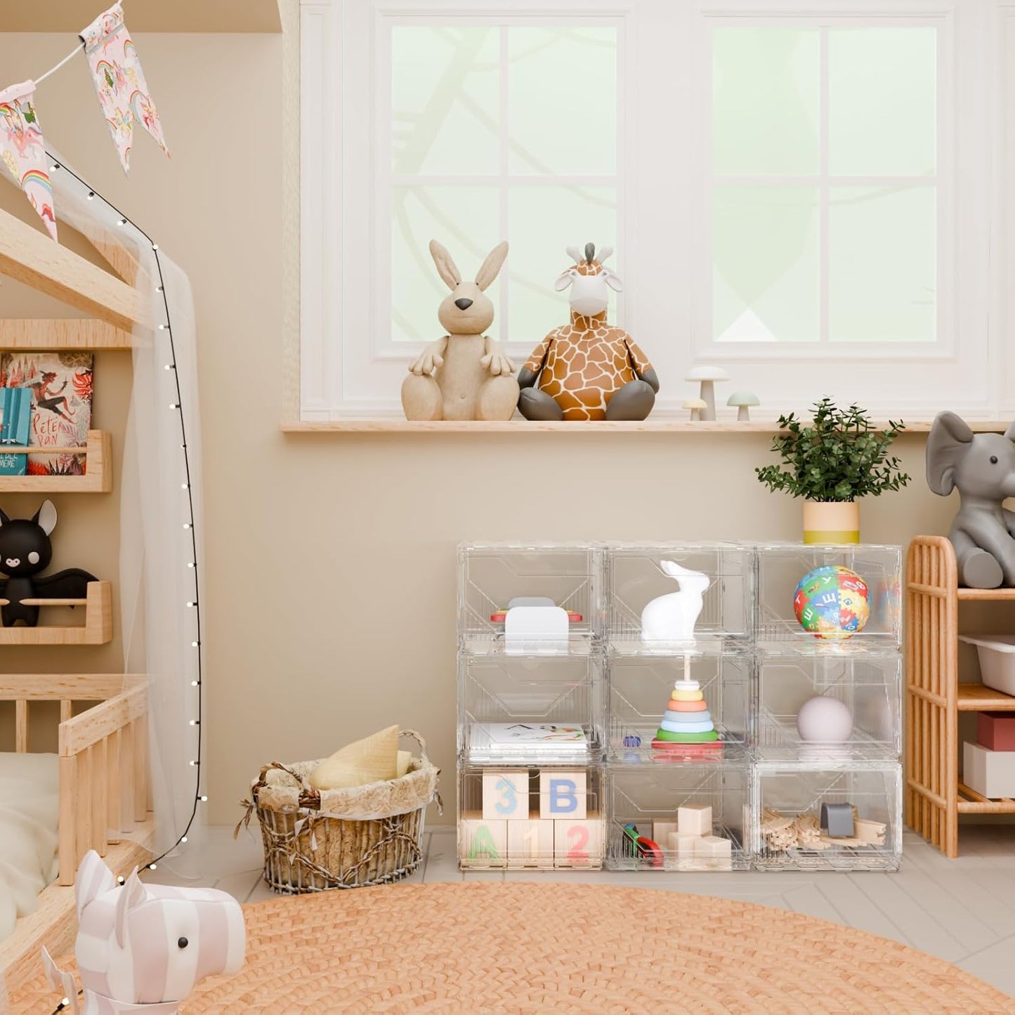 10 Pack Upgraded XX-Large Storage Organizer with Magnetic Door, New structure is more stable