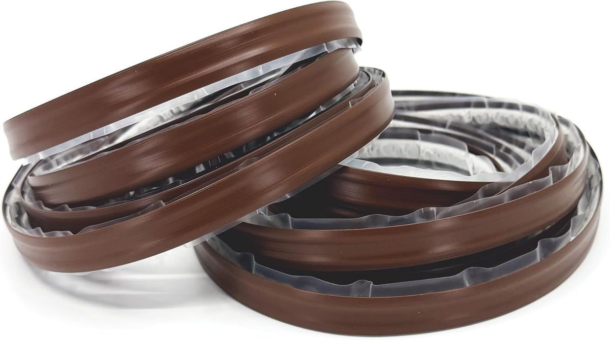 InstaTrim The Original Flexible Trim - 2-Pack of 10ft Dark Brown 1/2" Wide Caulk Tape - Adhesive