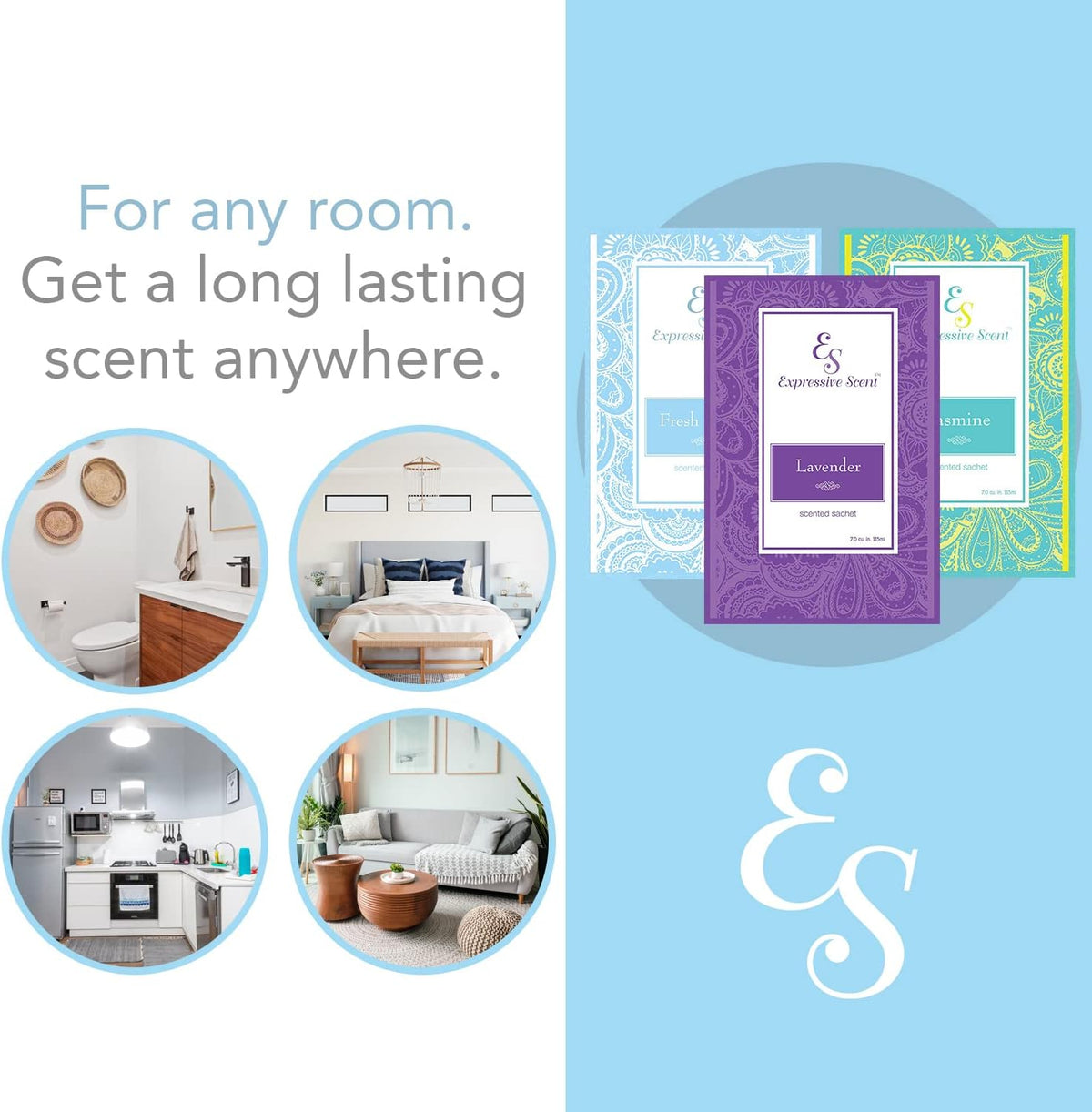 Expressive Scent Heritage Scent Pouches – Perfect Sea Spray Fragrance - Deodorizer for Drawers