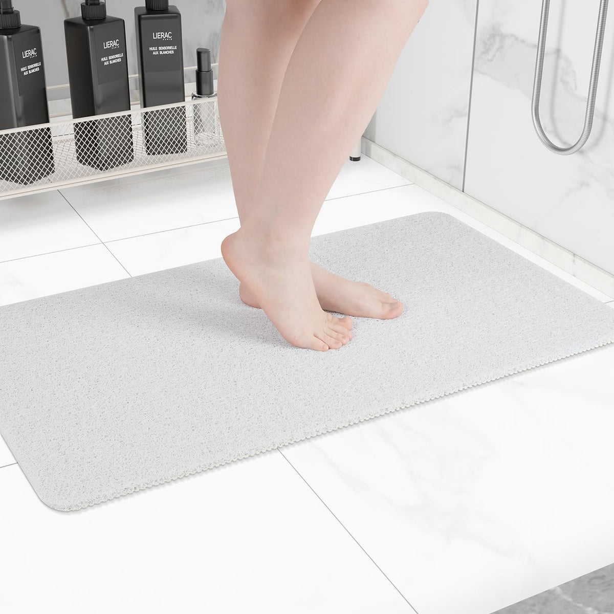 Non-Slip Bathtub Mat, Anti Slip Shower Mat, Fast Drying Bathtub Mats, Foot Scrubber Mat, Anti Slip