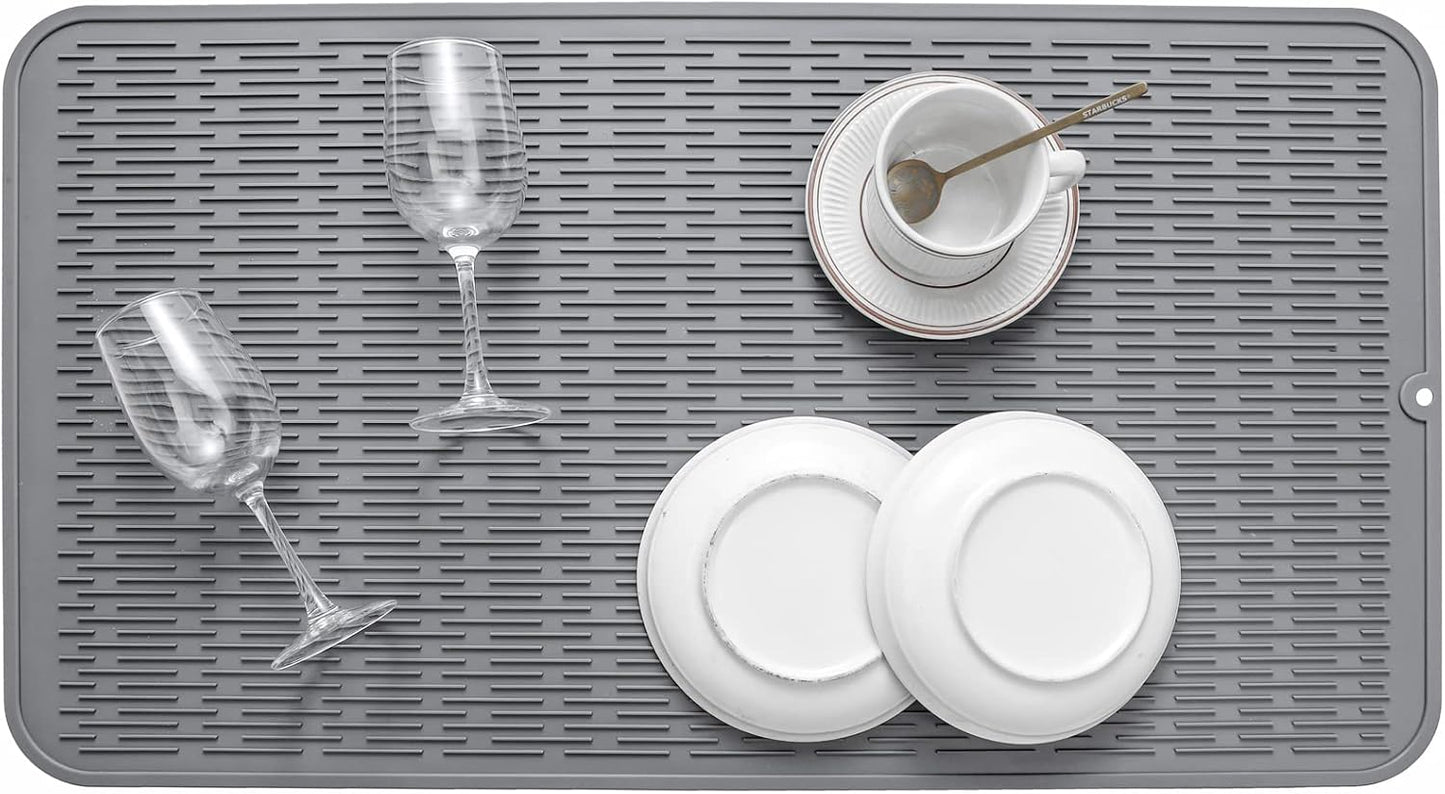 Silicone Dish Drying Mat for Multiple Usage,Easy clean,Eco-friendly,Heat-resistant Silicone Mat for