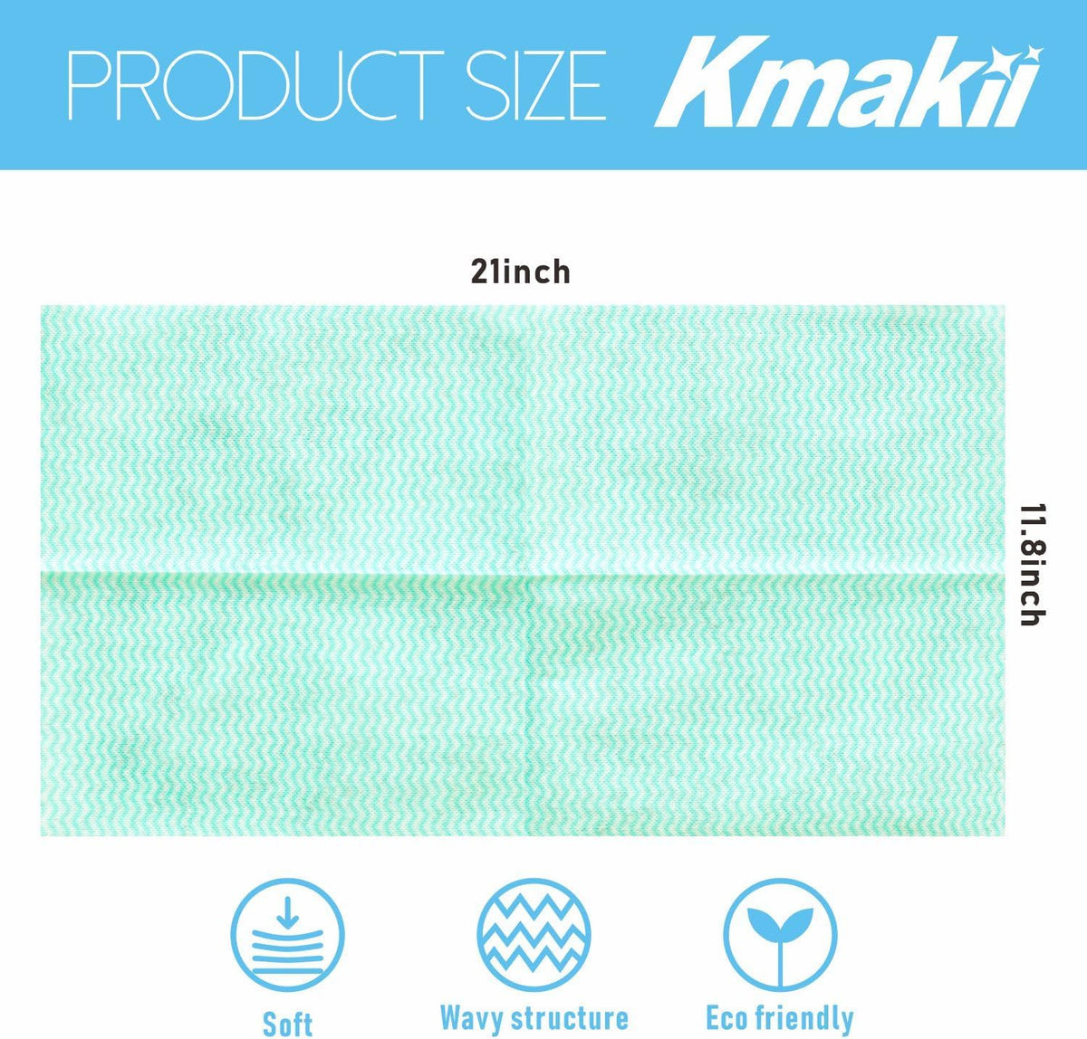 KMAKII Handi Wipe Reusable Cloths - Multi-Purpose Disposable Dish Cloths and Towels, Ultra