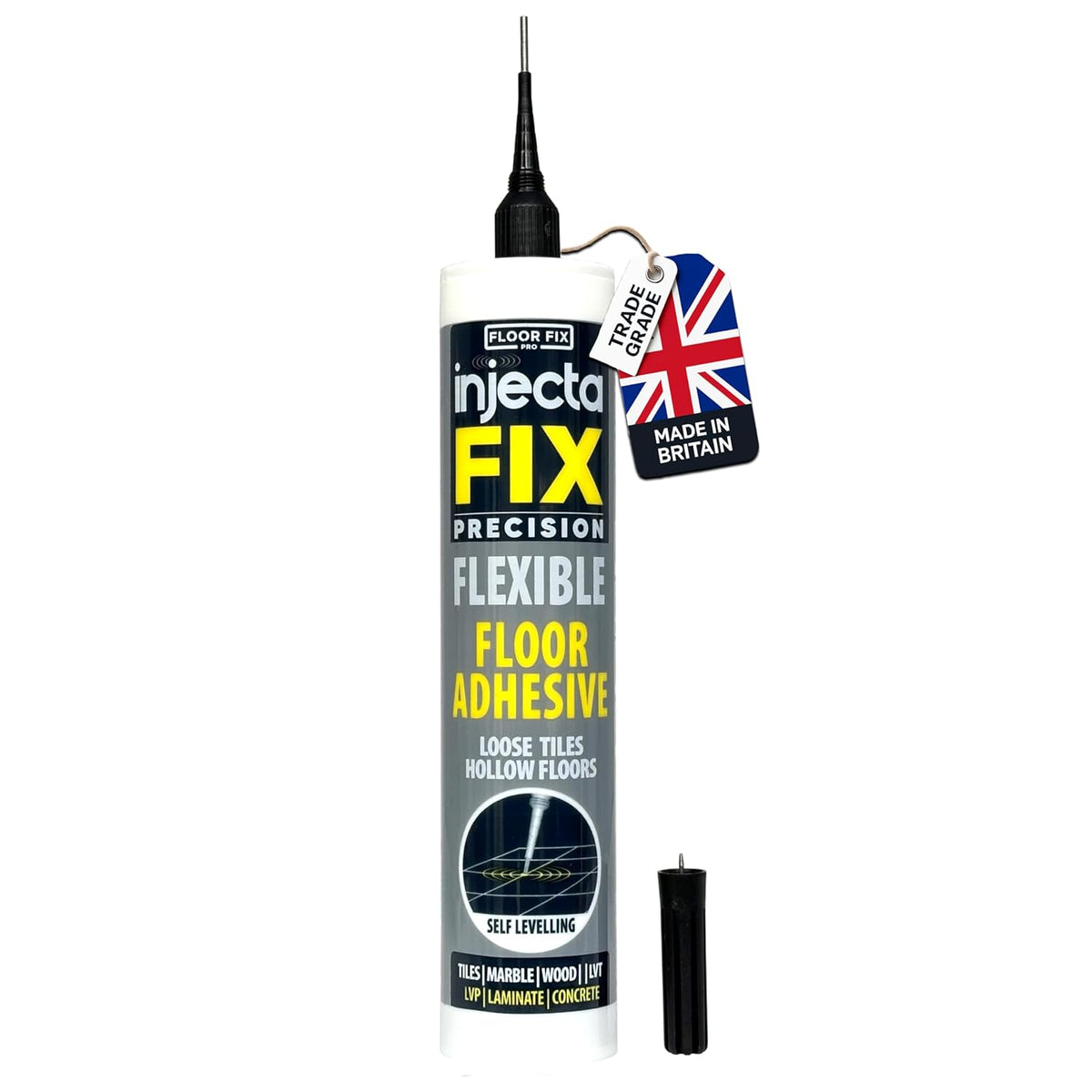 Precision 300ml from Floor-Fix Pro - Fix Loose Tiles - for Loose & Hollow Tiles, Wood, LVT &