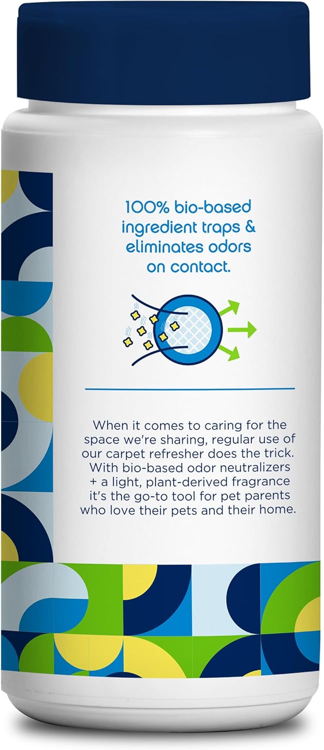 Pet Life Unlimited Carpet Refresher & Deodorizer Powder - Pet Safe, Plant-Based Juniper Leaf Scent