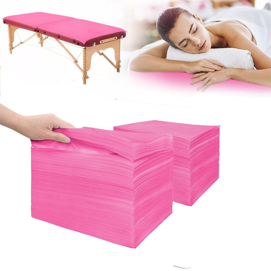 200Pcs Disposable Massage Table Sheets 31.5" x 71" Non-Woven Fabric Bed Covers for Ultimate Hygiene