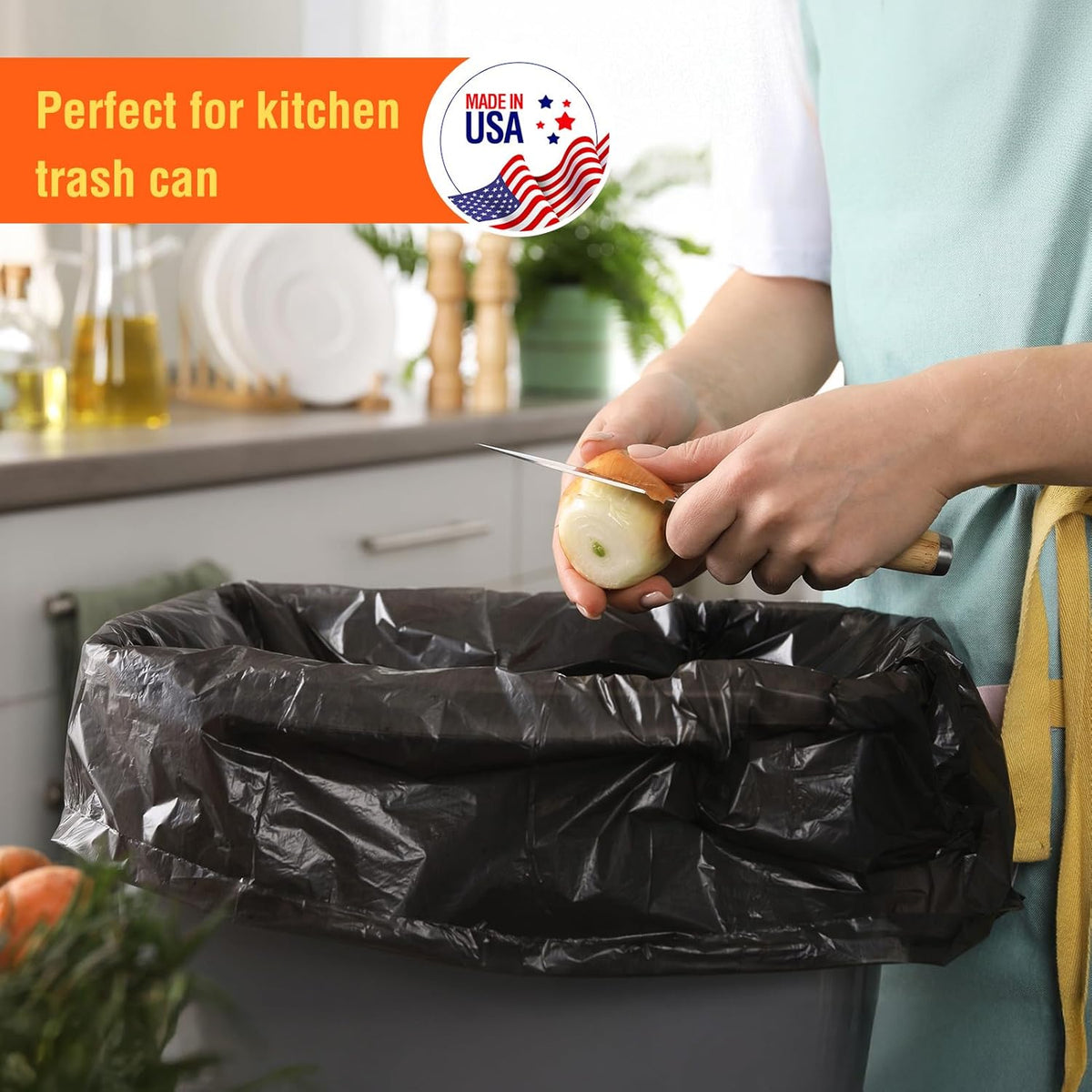 Delxo 30-33 Gallon Black Trash Bags, 250 Count – Medium Duty Garbage Bags, Thick, Durable &
