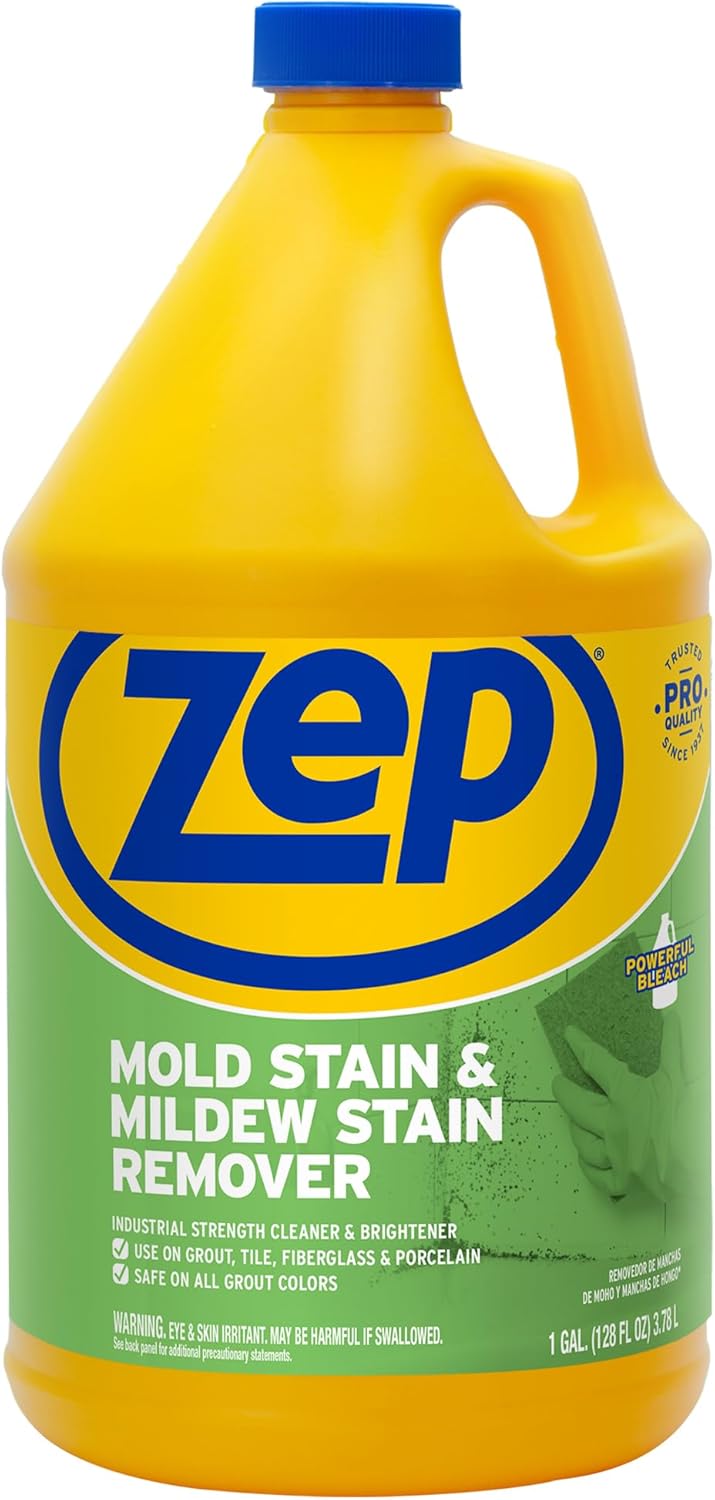 Zep Mold Stain and Mildew Stain Remover 1 Gallon (Case of 2) ZUMILDEW128 - Professional Strength No