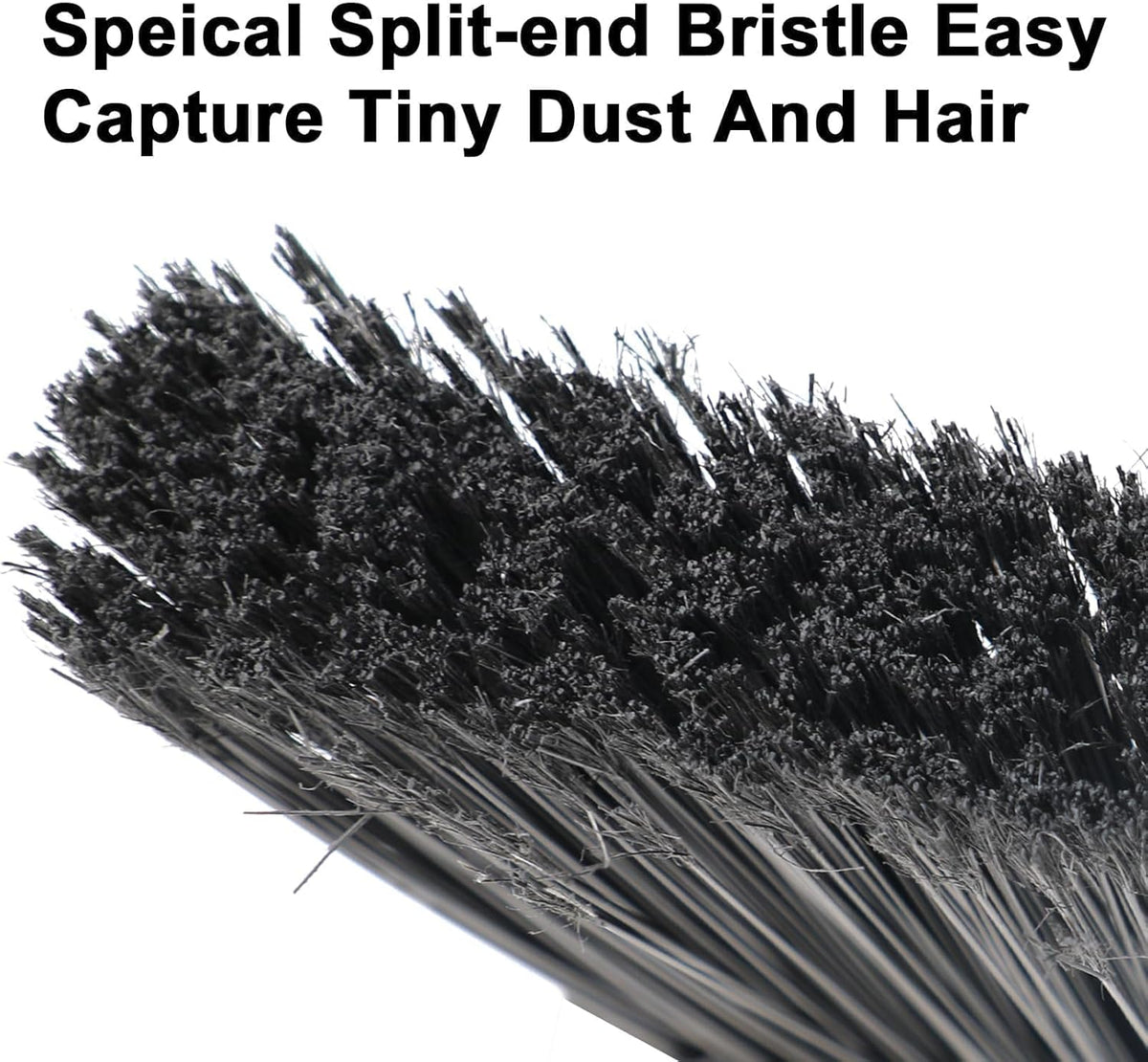 4 Pack Outdoor Indoor Broom, Brooms for Sweeeping Indoor, Heavy-Duty Kitchen Broom with Long Pole