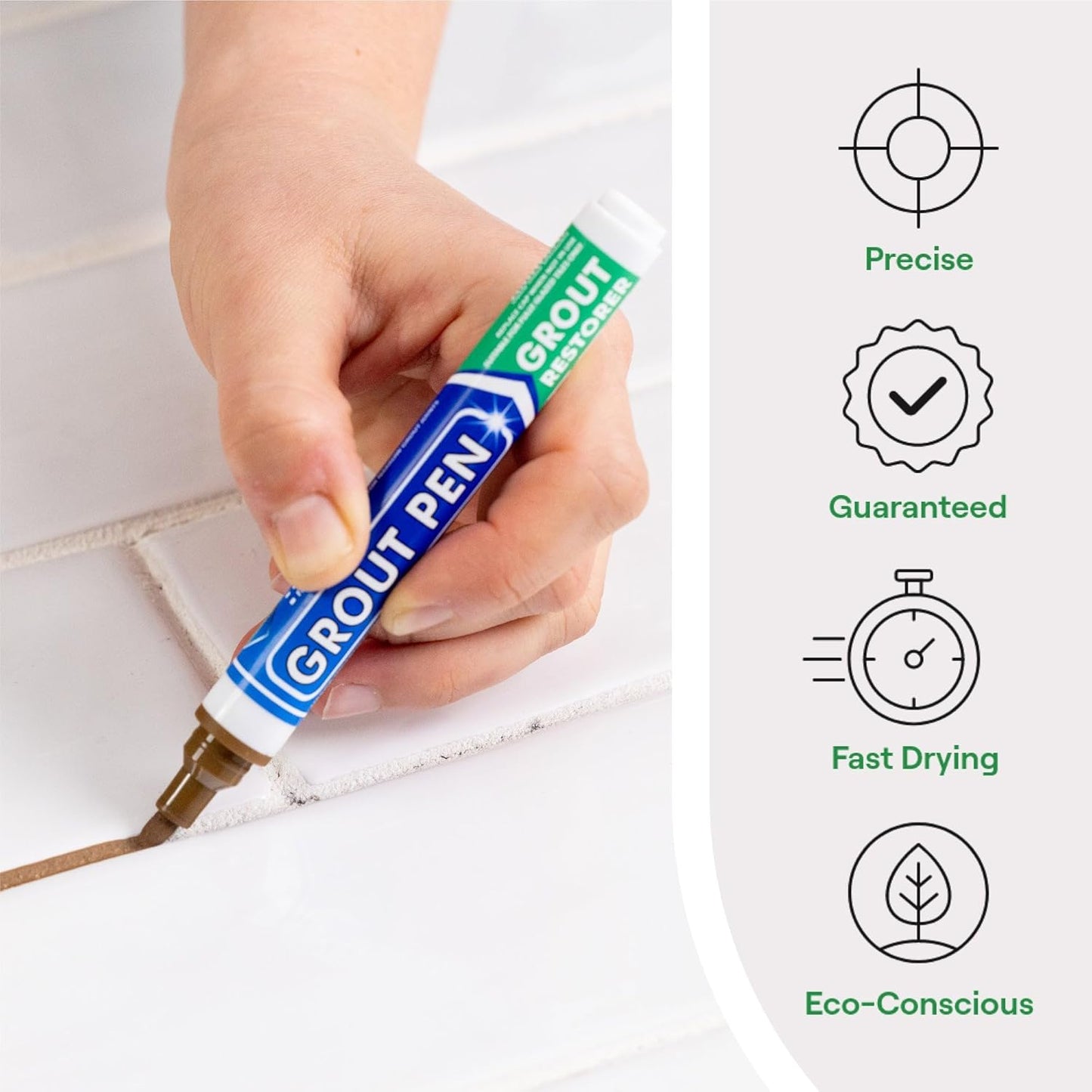 Grout Pen Brown Tile Paint Marker: Waterproof Grout Paint, Tile Grout Colorant and Sealer Pen