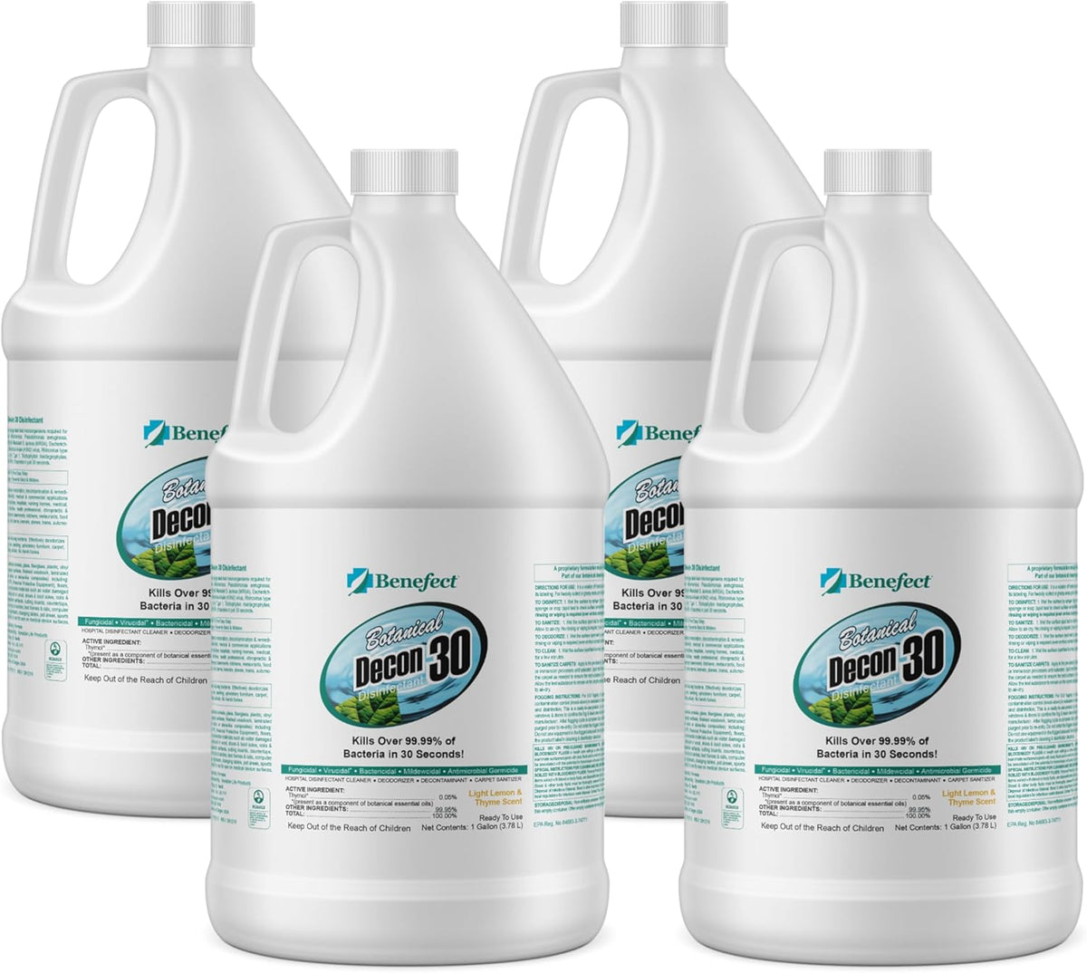 Benefect Botanical Decon 30 Disinfectant Cleaner - All Natural Formula for Effective Cleaning Power