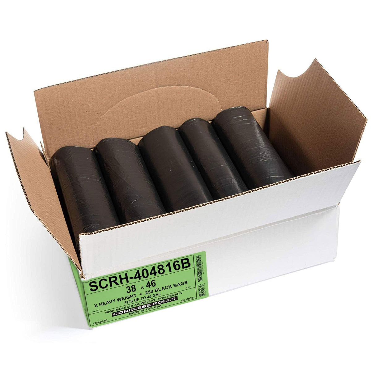 Aluf Plastics 40-45 Gallon Trash Bags Source Reduction Series Value High Density 16 Micron (equiv)