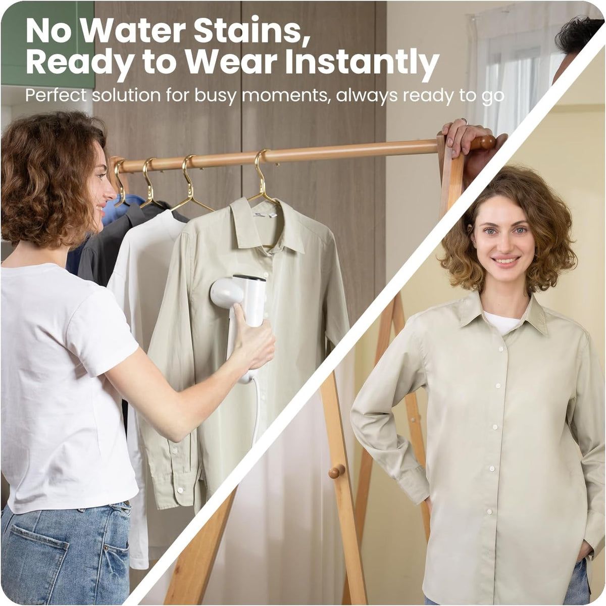 Neakasa Magic 1 Vacuum Steamer, Handheld Travel Garment Steamer for Clothes, 2300Pa Suction for