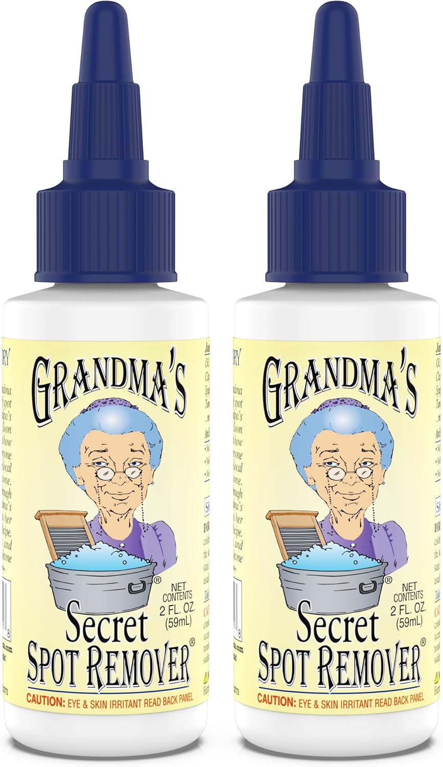 Grandma's Secret Spot Remover for Clothes - Chlorine, Bleach and Toxin-Free - Fabric Stain Remover