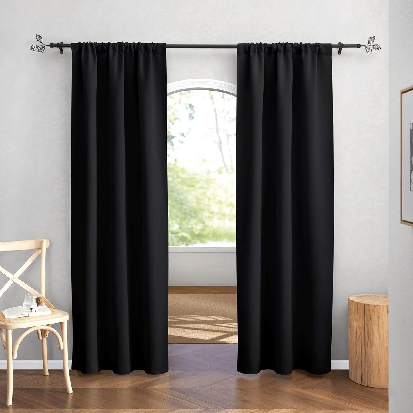 RYB HOME Blackout Curtains 84 inches Long 2 Panels Set for Living Room, Thermal Insulating Privacy